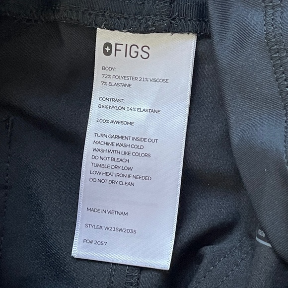 Figs Maternity Scrub Pants Women's M Yola Cargo Straight Over Belly Stretch - Picture 8 of 12